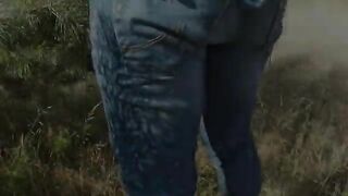 shitting on the tall grass