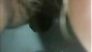 wife with sweet hairy pussy teasing and pooping