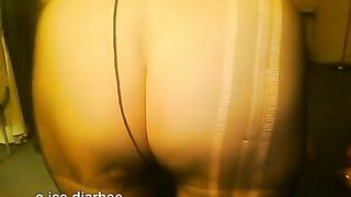 Ass in pantyhose pooping diarrhea