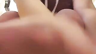 Gorgeous pooping ass