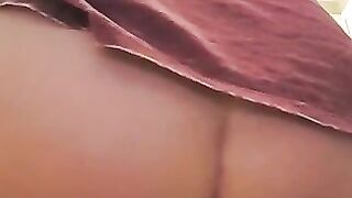 Gorgeous pooping ass