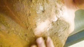 Sweet poop covered tits