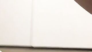 Shit covered girl masturbates