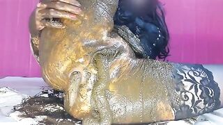 Beautiful ass girl playing with shit