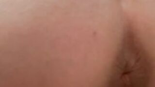 Nice smooth asshole pooping doggy style