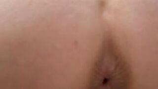 Nice smooth asshole pooping doggy style