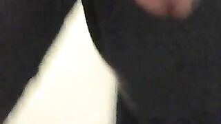 Hairy pussy lady poop closeup