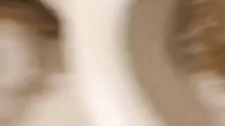 Mature chubby lady poops