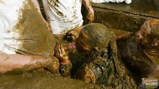 Betty's gangbang in cow shit