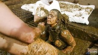 Betty's gangbang in cow shit