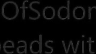 Chubby slave sucking dirty cock