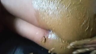 Ebony enema explosion solo