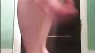 Fat kinky girl shits hard