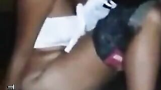 Drunk girl pissing outdoor