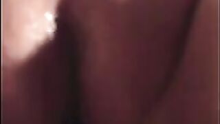 Sexy bbw babe takes big cock while pooping