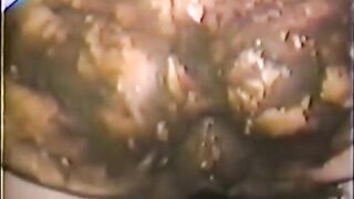 Anal fuck with dildo white shitting