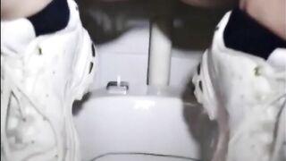 Leaking a big squirt of diarrhea