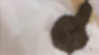 Sexy hot ass girl shits in the bathroom