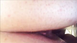 Huge butt mature woman shit closeup