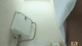 Japanese nurse pooping huge log