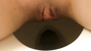 Big clit lady pissing and pooping