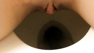Big clit lady pissing and pooping