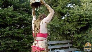 Smearing and masturbating in the cowshit