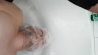 Hairy wife poops on her poor hubby