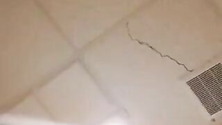 Tattooed lady amateur poop video