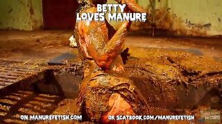 Smearing and masturbating in manure