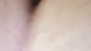 Amateur lady and hot closeup poo