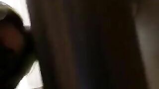 Girl takes a massive shit right onto the floor