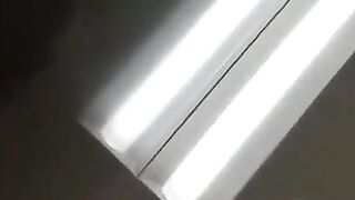 Green turd in closeup