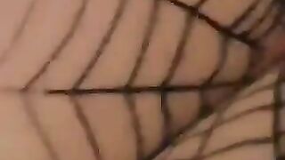 Green turd in closeup