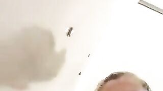 A close up of a pierced and drawn on butt