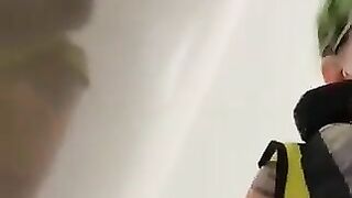 Woman gets butt plugged and has her pussy pierced with a needle