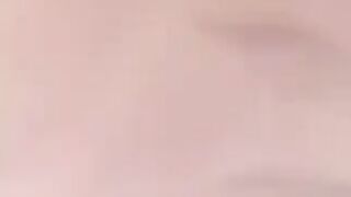 A lady passes a log on a net in her ass