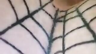 2Masked mature lady pooping closeup