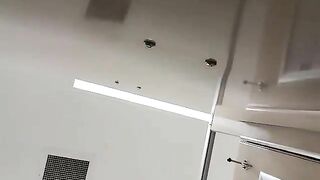 Closeup of hot pooping slut