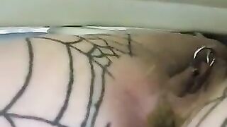 Gorgeous pink asshole and dark turd