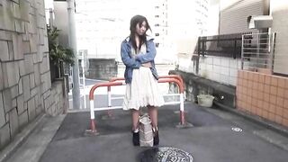 Kinky Japanese girl panty pooping