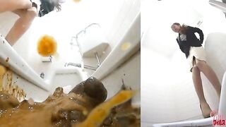 Japanese dirty girl pooping