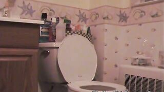 Cute chubby girl poops