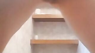 Piss and poop hot closeup