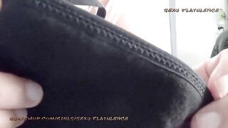 Nerdy masked blonde mature milf poops