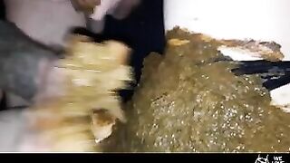 Rubbing and fucking her shit