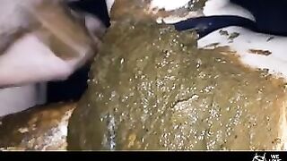 Rubbing and fucking her shit