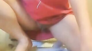 Massive hard poop from sexy babe