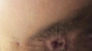 Gorgeous pooping asshole hot closeup