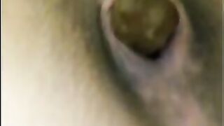 POV poop closeup